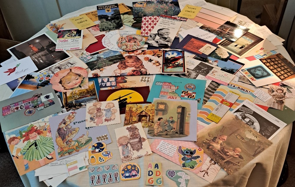 Large Junk Journal Ephemera Scrapbooking Lot Nice Mix 100+ Pieces
