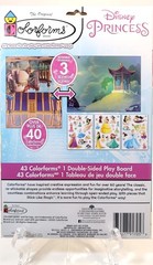DISNEY PRINCESS STICKERS,THE ORIGINAL COLORFORMS BRAND,ONE SET.