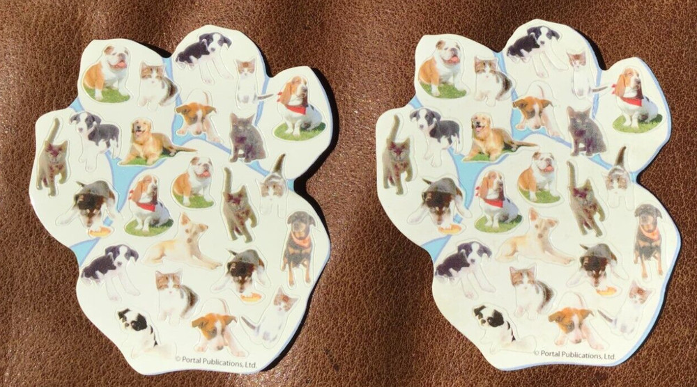🔥VINTAGE PORTAL PUBLICATIONS MINI DOG BREED Stickers *