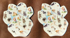 🔥VINTAGE PORTAL PUBLICATIONS MINI DOG BREED Stickers *