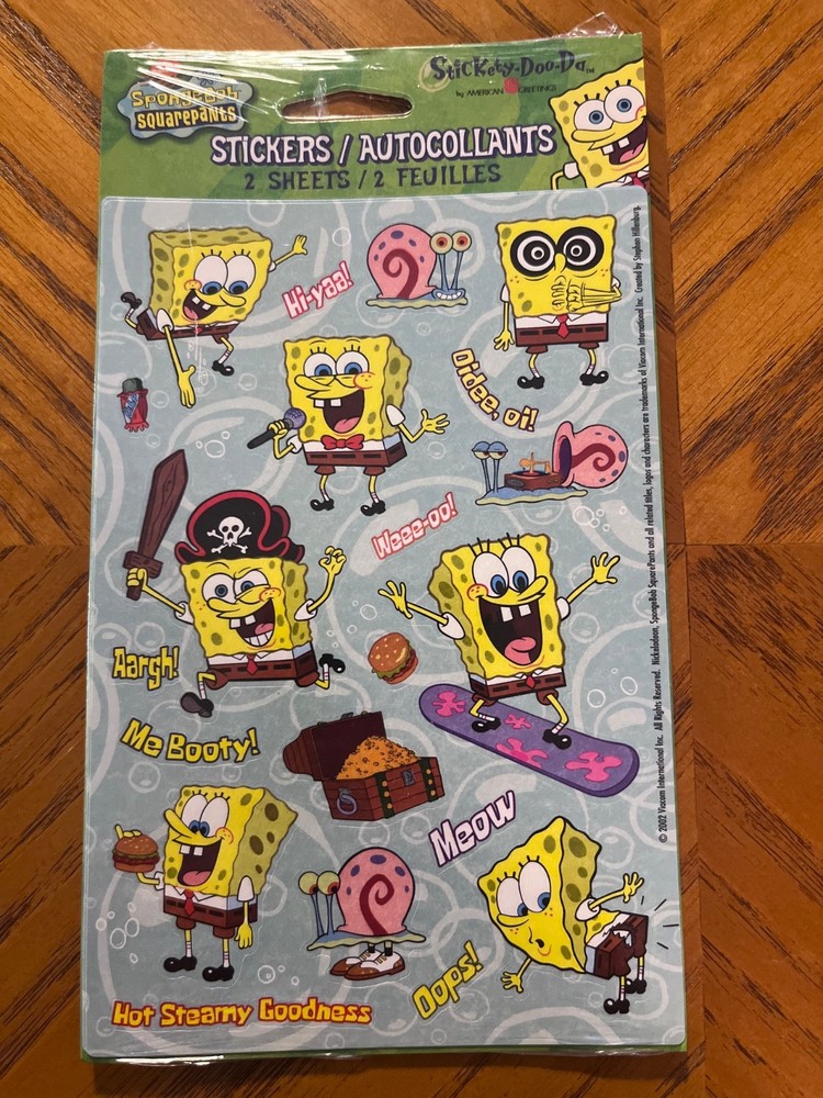 Vintage 2002 Spongebob Squarepants Stickers