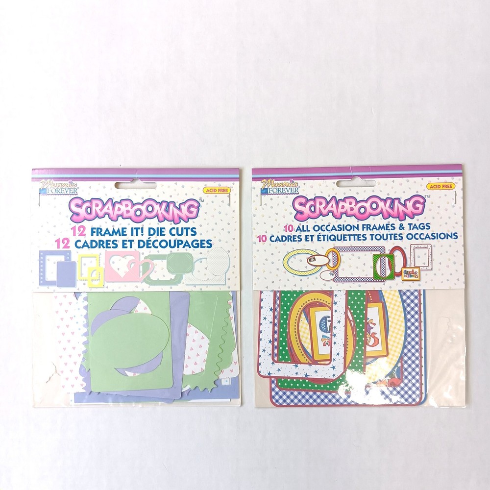 Lot of 2 1999 Memories Forever Frames And Tags Pastel & All Occasion
