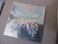 Vintage 1983 Holo Spectra Hologram sticker LOT OF 6 BUTTERFLY FLOWER CLOWN FISH