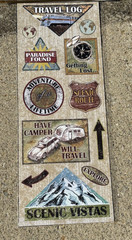Imagine That Value Pack Travel Theme 4 Pages Stickers Tags Ribbons Buttons