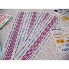 Lot 1 LightBlue Photo Mounting Paper, Gr Length Stickers Religious