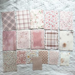 100PCS Vintage Floral Scrapbook Paper,Textured Paper Assorted Set, Special Paper