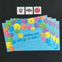 CTP 1981 Award Certificates BUBBLE GUM with Scratch and Sniff Stickers Lot