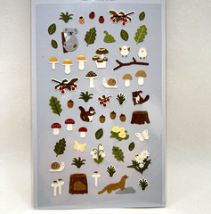 Suatelier Little Forest Fall Stickers Junk Journal Collage Scrapbooking Planner