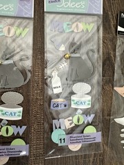 Lot of 5 Adorable Jolee’s boutique Etc Cat stickers scrapbook