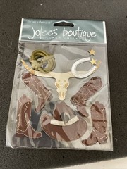 jolee’s boutique stickers Clothing lot of 8 Western, Tiki, Military, Beach