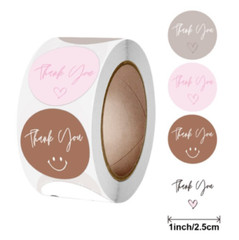 40 THANK YOU STICKERS ENVELOPE SEALS LABELS STICKERS 1″ ROUND FREE SHIPPING