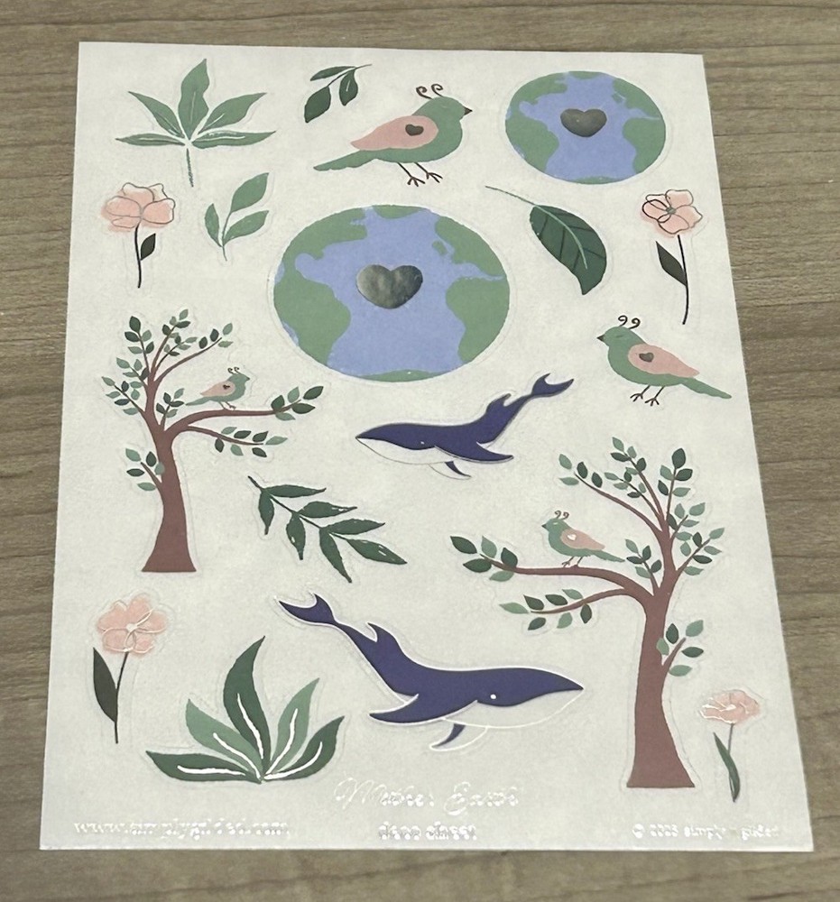 NEW Simply Gilded “Mother Earth” 🌎 Deco Sticker Sheet SG 2023 Stickers