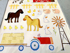Making Memories Farm Stickers 34pc Scrapbook Barn Silo Horse Pig 2009 NOS