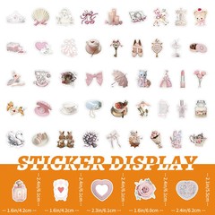 Valentine Flowers Bear Kittens Swan Heart Tickers Scrapbook Card Journal Craft