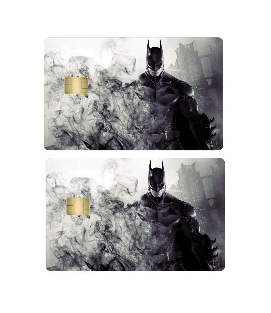 2 Premium Print Batman Credit Debit Card Vinyl Skins Small Chip