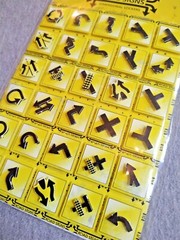 Reminisce Road Signs Traffic Arrows Dimensional Stickers ~ TS