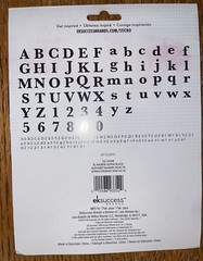 Sticko XL Black Basker Alphas Alphabet Letters & Numbers Craft Scrapbook Sticker