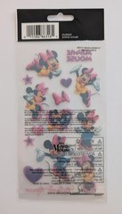 Disney Minnie Mouse Clear Flat Glitter Scrapbooking Stickers By EK Success