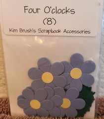 4 Sets Die-Cuts Craft Embellishments Scrapbook, Cards My Sunshine, Flowers #63