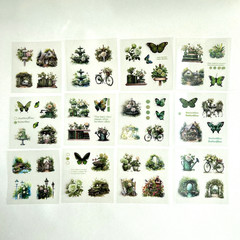 Green Garden Stickers 25 Sheets Summer Junk Journals Collage Scrapbooking