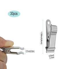30 Pieces of Metal Mini Clip Spring Clip Crocodile Clip Tiny Clip Strong Suit…