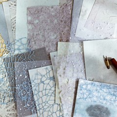 26Pcs DIY Diary Decor Accessories Handmade Scrapbook Paper Craft Textured Paper.