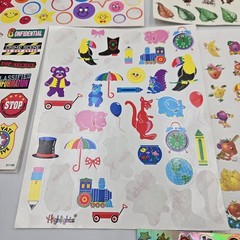 Vintage Highlights For Children Stickers Smileys Nature Fruity Animals