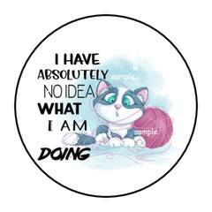30 FUNNY CAT STICKERS ENVELOPE SEALS LABELS 1.5″ ROUND CUTE SILLY
