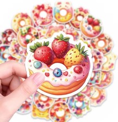 Random Cute Kawaii Donut Stickers 3PCS Set | Japan Only | Free Shipping