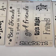 CHOICE-DCWV ~Metallic Look Accents Die Cuts Paper Craft Card Scrapbook Tags ~NEW