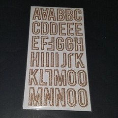 2 Packages Thickers Glitter Foam Stickers Lot Gold White Letters Black Blue NEW