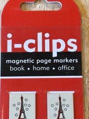 i-clips – Magnetic Page Markers – Paris France Themed – 8 Count – New