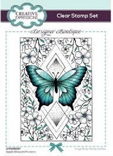 Creative Expressions ACRYLIC STAMPS – APPLE BLOSSOM FLUTTERS