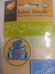 Fabric Stickers Baby Boy Teddy Bear American Traditional Designs