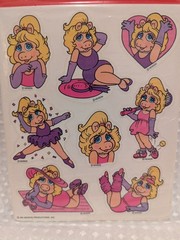 90’s MUPPETS MISS PIGGY POSING 4 SHEET STICKER PACK SEALED AMERICAN GREETINGS