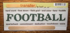 My Mind’s Eye RUB ON TRANSFER TITLE “FootBall” Field Kick Ball SCRAPBOOK Sports