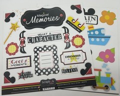 Scrapbook Customs Themed Paper and 12 inches by 12 inches, Multicolor