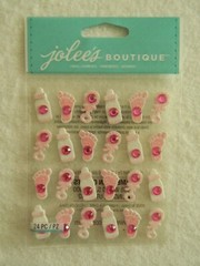 Jolee’s Boutique 24 pc dimensional stickers – BABY GIRL ICON REPEATS