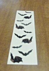 Mrs Grossman BATS Stickers Vintage Retired 1994 black halloween