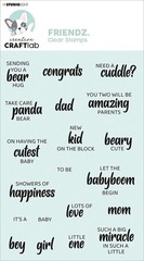 STUDIO LIGHT – CLEAR ACRYLIC STAMPS – BABY TEXT