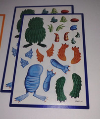 AGC Vintage Make A Monster x4 Sticker Sheets Maxi Activity American Greetings