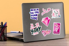 PINK PANTHER VARIETY DIE CUT VINYL 50 CT STICKER PACK