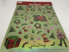 Christmas Holiday House laser stickers Nutcracker shiny 50 count