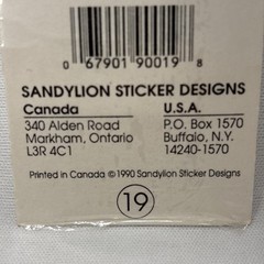 Sandylion RARE Sealed Pack of Mother of Pearl Opal 1990 Toys r Us Stickers!