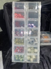 Craft Mates Embellishments Beads 8 Lockables Organizers Junk Journal Craft Lot