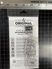New ART IMPRESSIONS clear rubber stamp stackers set DOG friendship