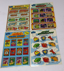 Vintage Stickers Store Window Weirdos High Rollers Wacky Comics Groceries 1982