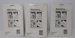 Vintage American Greetings Pastel Rainbow Heart Stickers 1980s 3 Packs 12 sheets