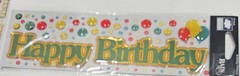 Cloud 9 design Rain dot stickers birthday title primary colors