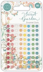Craft Consortium SECRET GARDEN ENAMEL DOTS (80PC) scrapbooking